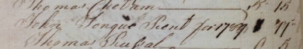 Darcy Lever Overseers Accounts - John Tongue, 1787